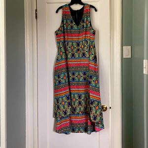 Summer Sundress with boho chic pattern